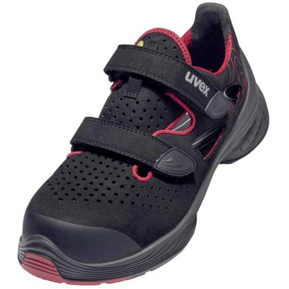 Image of uvex 1 G2 6836235 ESD Safety work sandals S1P Shoe size (EU): 35 Red-black 1 Pair