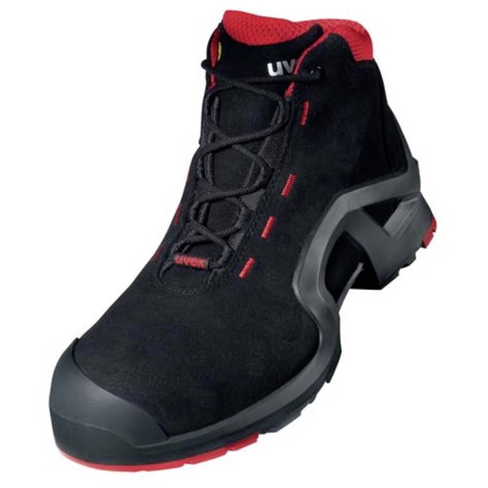 Image of uvex 1 support 8517237 ESD Safety work boots S3 Shoe size (EU): 37 Red/black 1 Pair