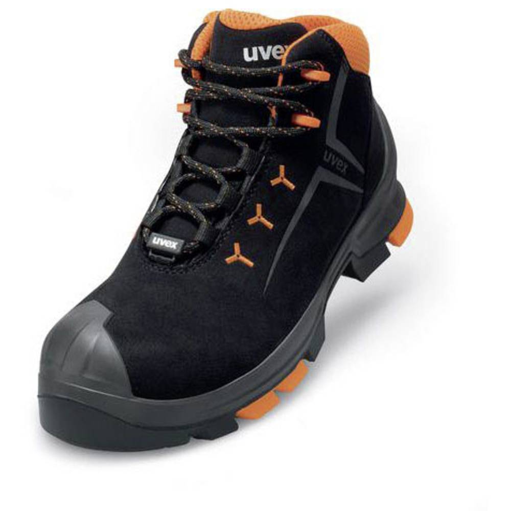 Image of uvex 2 6509239 ESD Safety work boots S3 Shoe size (EU): 39 Black Orange 1 Pair