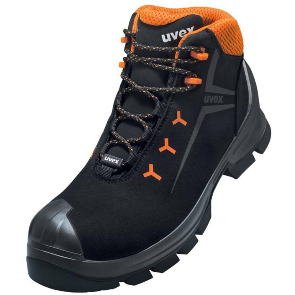 Image of uvex 2 GTX MACSOLEÂ® 6525239 ESD Safety work boots S3 Shoe size (EU): 39 Black Orange 1 Pair