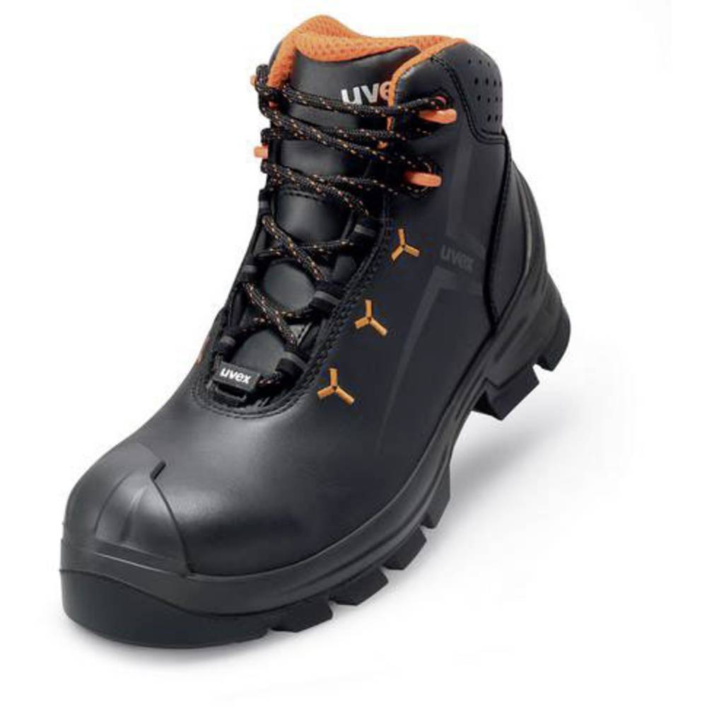 Image of uvex 2 MACSOLEÂ® 6523245 ESD Safety work boots S3 Shoe size (EU): 45 Black Orange 1 Pair