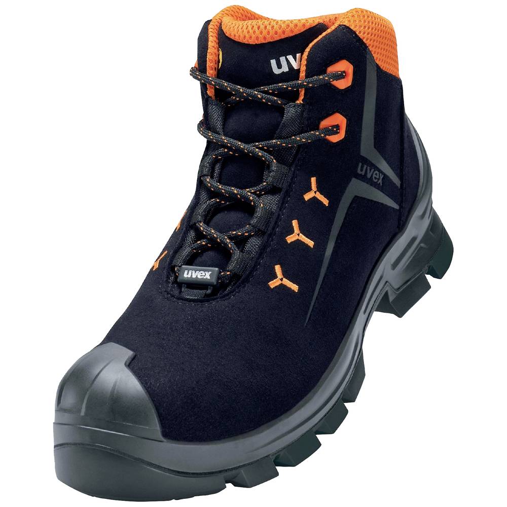 Image of uvex 2 MACSOLEÂ® 6529239 ESD Safety work boots S3 Shoe size (EU): 39 Black Red 1 Pair