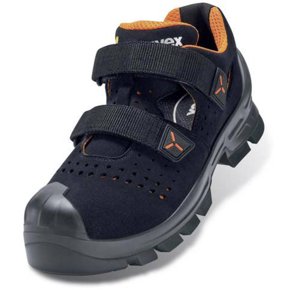 Image of uvex 2 MACSOLEÂ® 6520247 ESD Safety work sandals S1P Shoe size (EU): 47 Black Orange 1 Pair