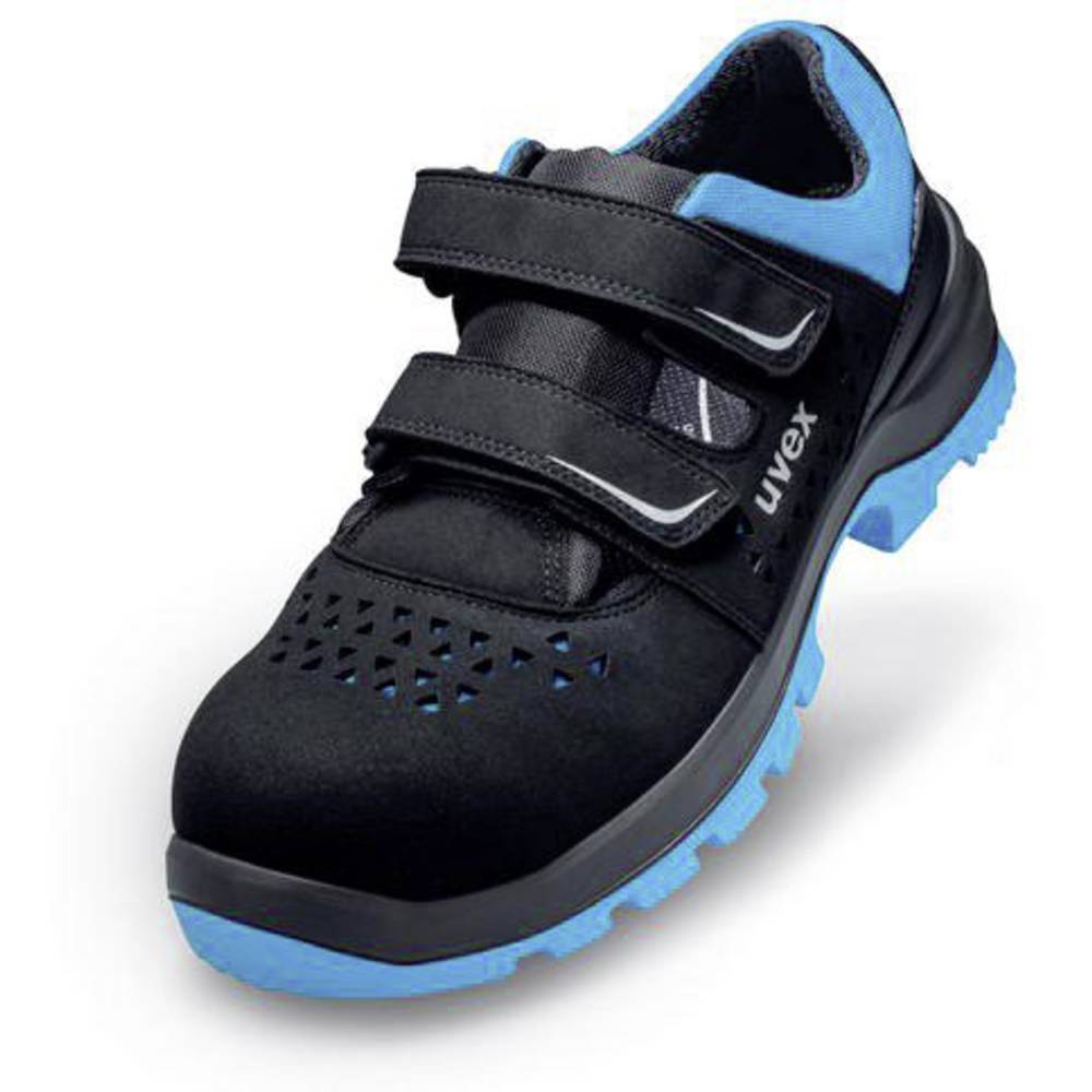 Image of uvex 2 xenovaÂ® 9553839 ESD Safety work sandals S1 Shoe size (EU): 39 Black Blue 1 Pair