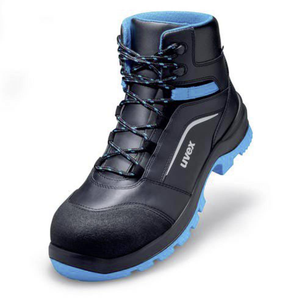 Image of uvex 2 xenovaÂ® 9556239 ESD Safety work boots S3 Shoe size (EU): 39 Black Blue 1 Pair
