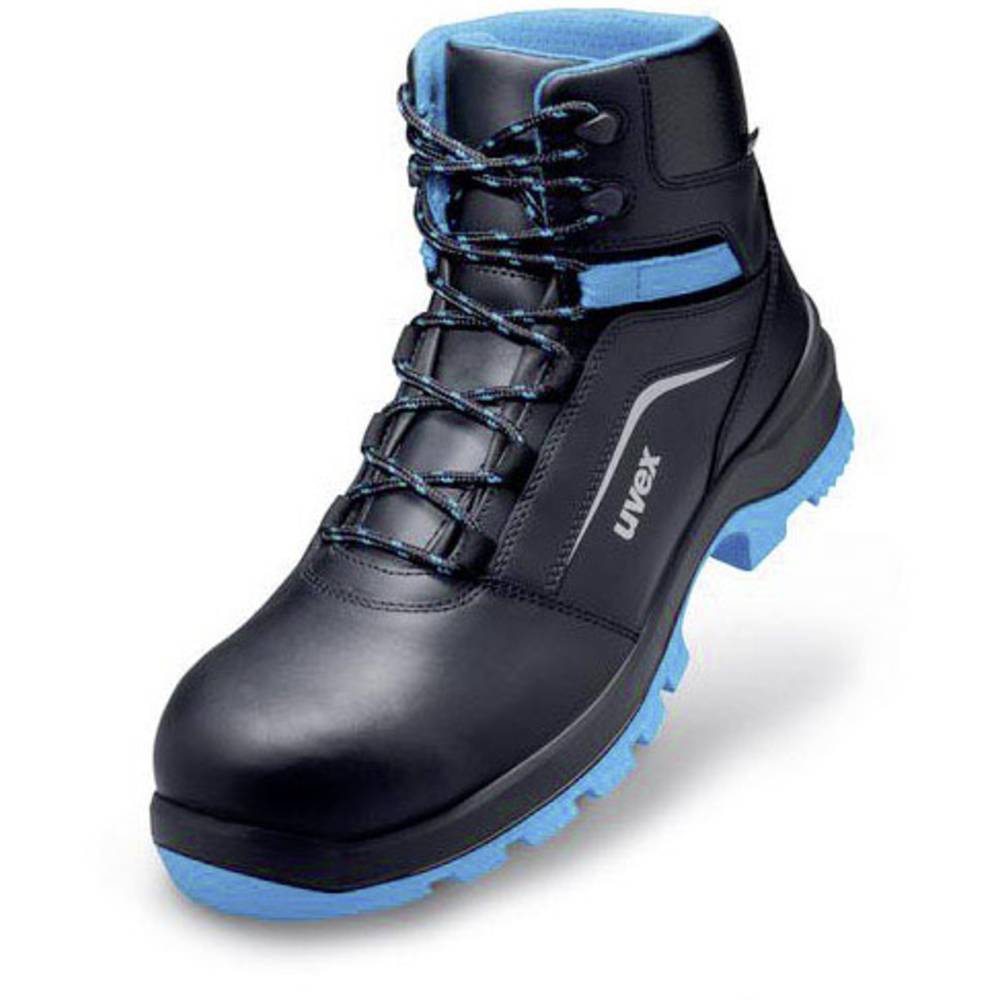 Image of uvex 2 xenovaÂ® 9556840 ESD Safety work boots S2 Shoe size (EU): 40 Black Blue 1 Pair