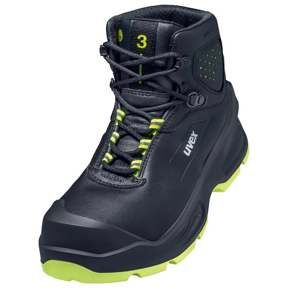Image of uvex 3 6872138 Safety work boots S3 Shoe size (EU): 38 Black Yellow 1 Pair