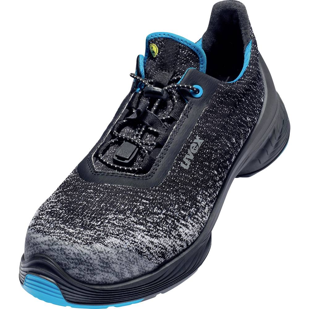 Image of uvex 6834 PU/TPU 6834240 Safety shoes S1P Shoe size (EU): 40 Black Blue 1 Pair