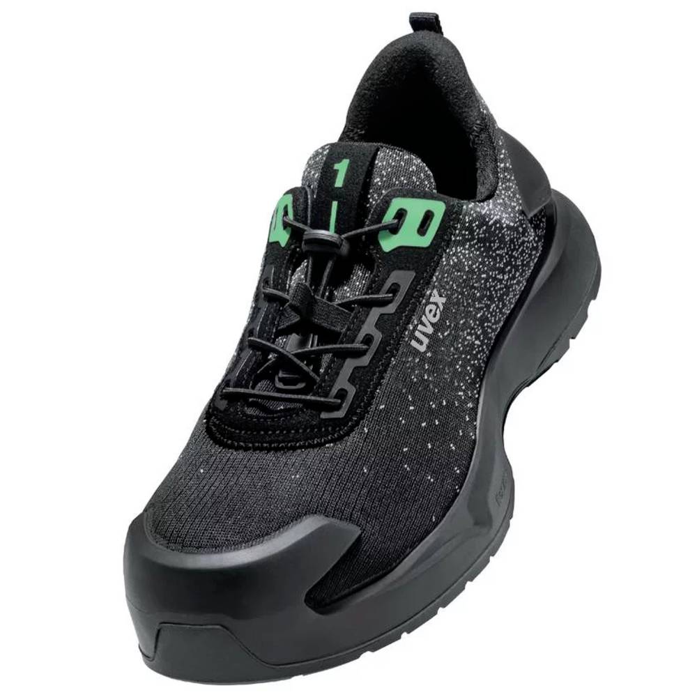 Image of uvex S1 PL PU/TPU W11 6808236 Safety shoes S1PL Shoe size (EU): 36 Black Green 1 Pair